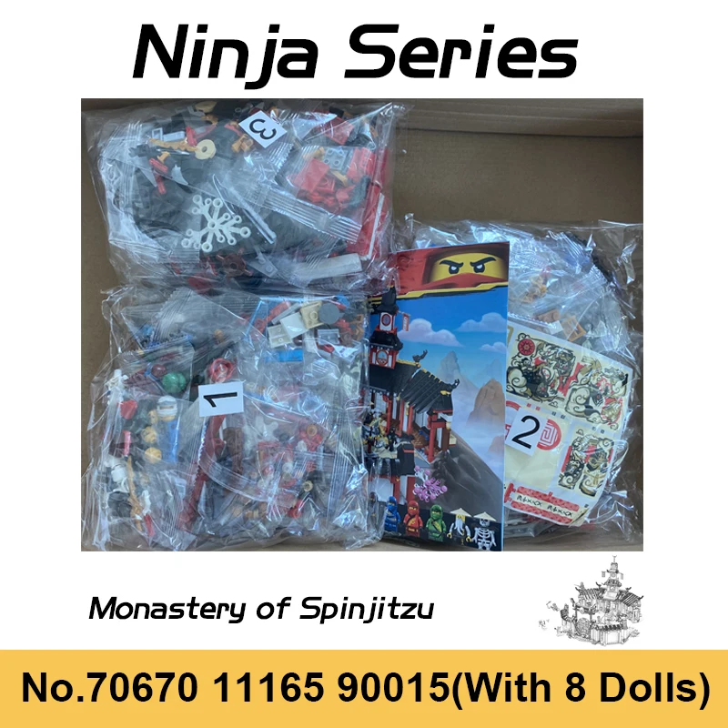 Kano immunisering tandpine Bricks Ninja Monastery | Lego Ninjago Spinjitzu | Lego Ninjago Spin |  Building Blocks - Blocks - Aliexpress