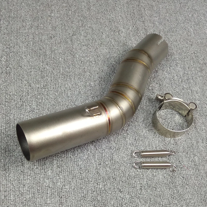 Titanium color GSXR1000 Высокое Качество Средняя выхлопная труба мотоцикла трубы ссылку для suzuki GSXR1000 GSX R1000 GSXR 1000 Соединительная труба - Цвет: Titanium color