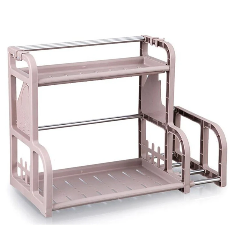 

Kitchen Shelf Seasoning Cans Shelf Kitchen Spice Rack Condiment Bottles Pepper Shakers Storage Rack Knife Fork Organizer