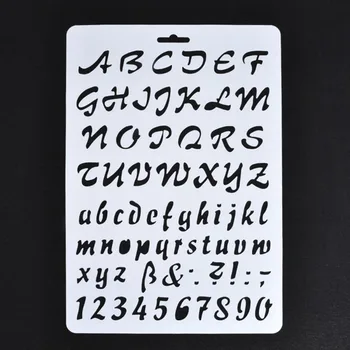 

Lettering Stencils, Letter and Number Stencil, Painting Paper Craft Alphabet and Number Stencils