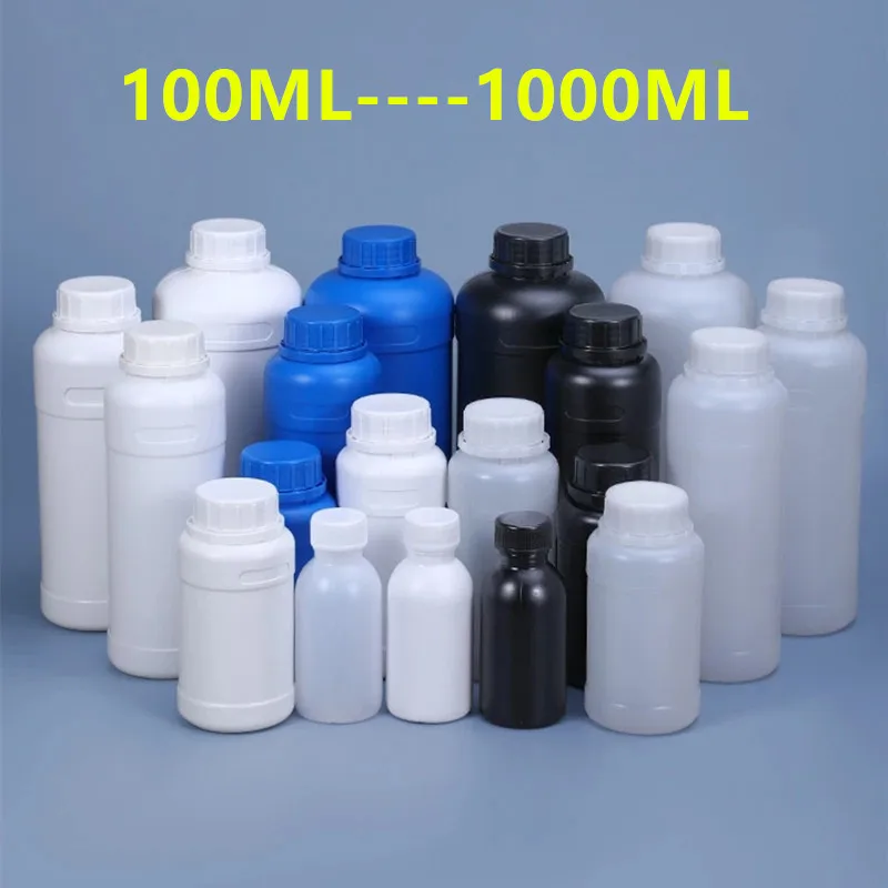 10PCS 250ml Round Bottles HDPE Material Airtight Sealing Storage Container  for Reagent Liquid Food Grade Sample Bottle