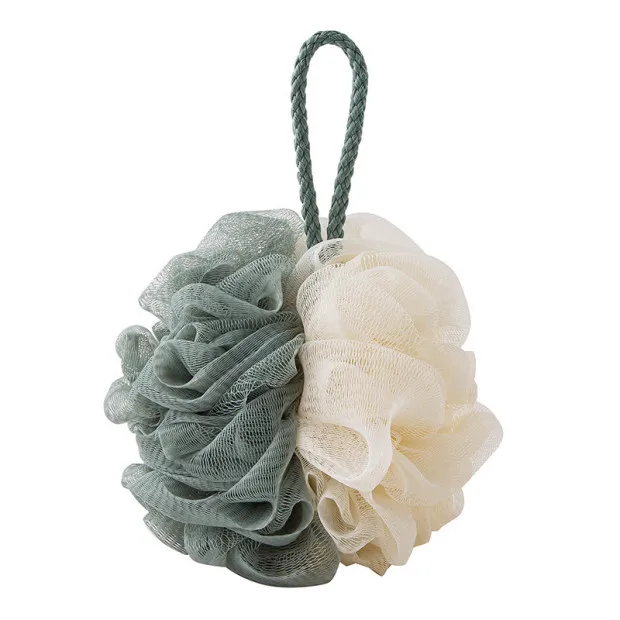 greyish-green Губка из натуральной люфы Ванна мяч Душ тереть для всего тела здоровая Массажная щетка - Цвет: greyish-green