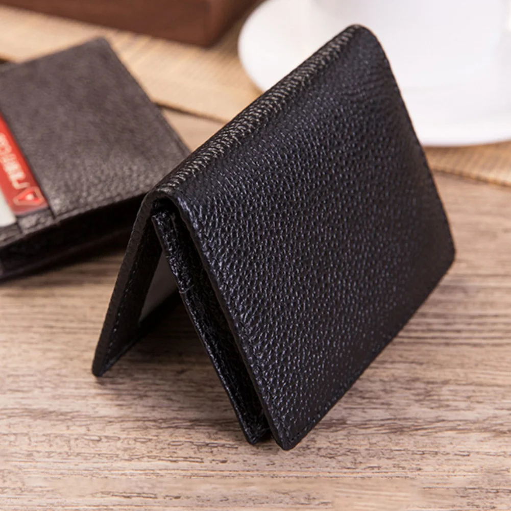 Billeteras para mujer Мода Мужчины искусственная кожа личи шаблон однотонный деловой карты сумка кошелек