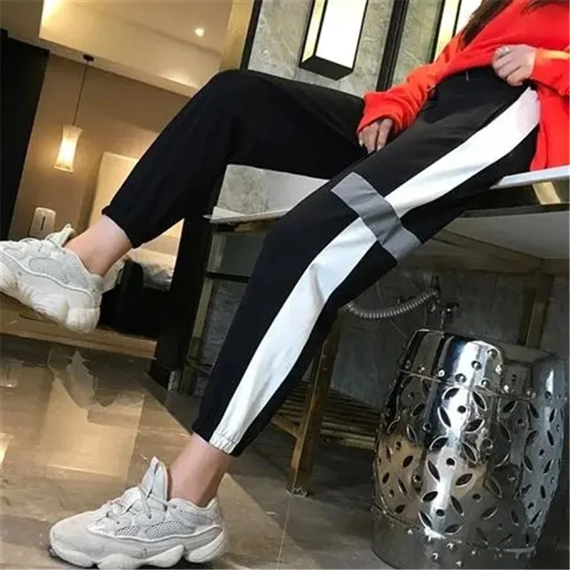 Dropshipping Sweatpants Joggers Women Pant Black Sport Korean Harajuku Harem Pants Casual Loose Pantalones De Mujer Deportivo