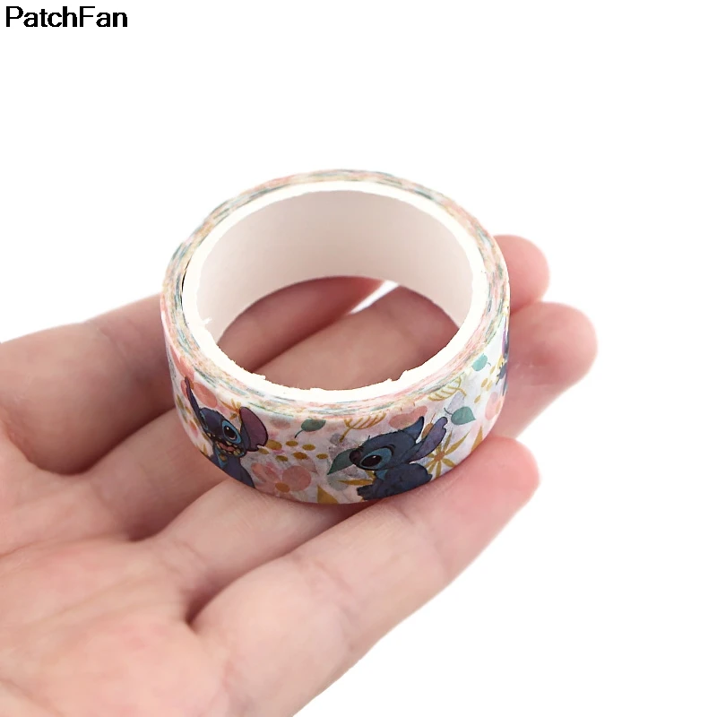 Patchfan стежка мультфильм Винтаж книга Забавный DIY Скрапбукинг дети клей васи маскирования клейкие ленты Печатный узор наклейки A2390