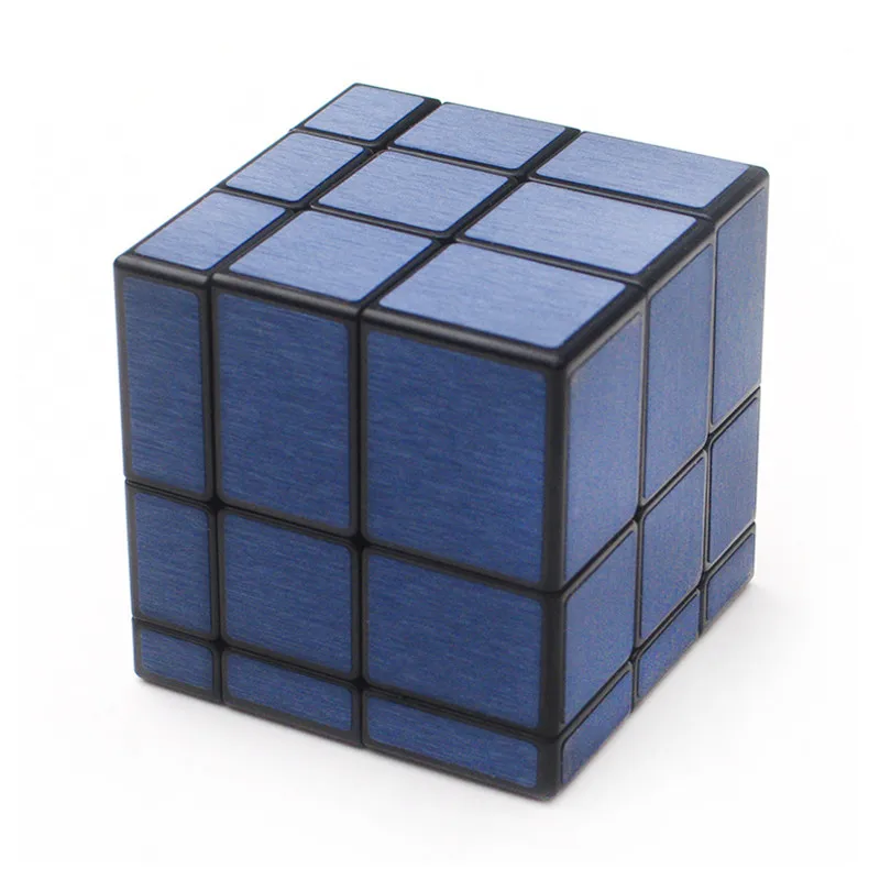 Qiyi зеркальный волшебный куб 3x3x3 Cubo Magico 3x3x3 Скорость Обучающие игрушки-пазлы для детей зеркальные блоки взрослые "Антистресс" игрушки - Цвет: Blue