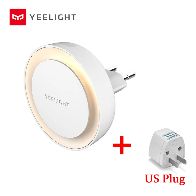Round US Plug XiaoMi Yee светильник умный дом YLYD10YL YLYD09YL светодиодный светильник с низким энергопотреблением умный энергосберегающий ночник - Цвет: Round US Plug
