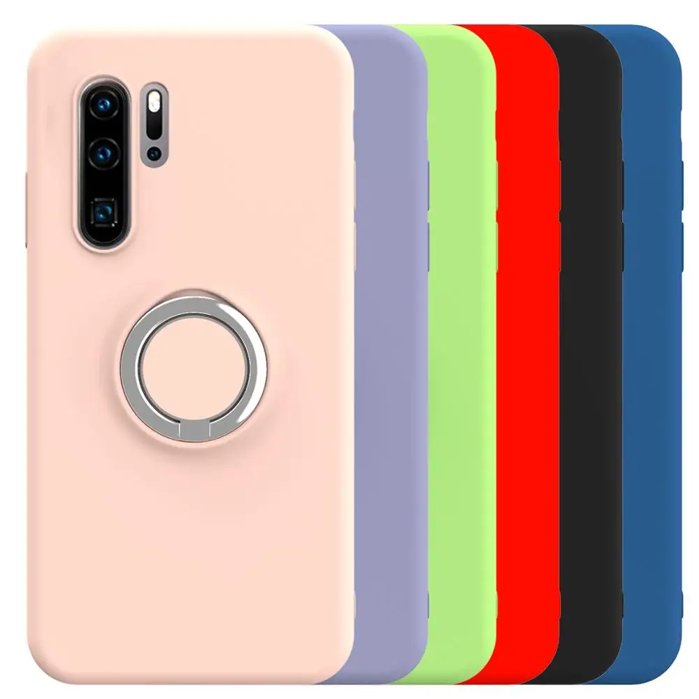 Мягкий силиконовый чехол подставка для телефона Huawei Mate 10 20 P20 P30 pro lite Nova 4e 3e honor V10 V20