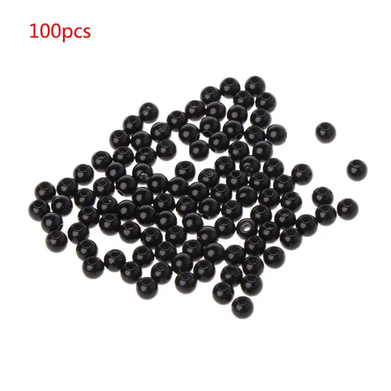100pcs 3-12mm Black Safety Doll Eyes Sewing Beads For DIY Bear Stuffed Toys Scrapbooking Crafts
