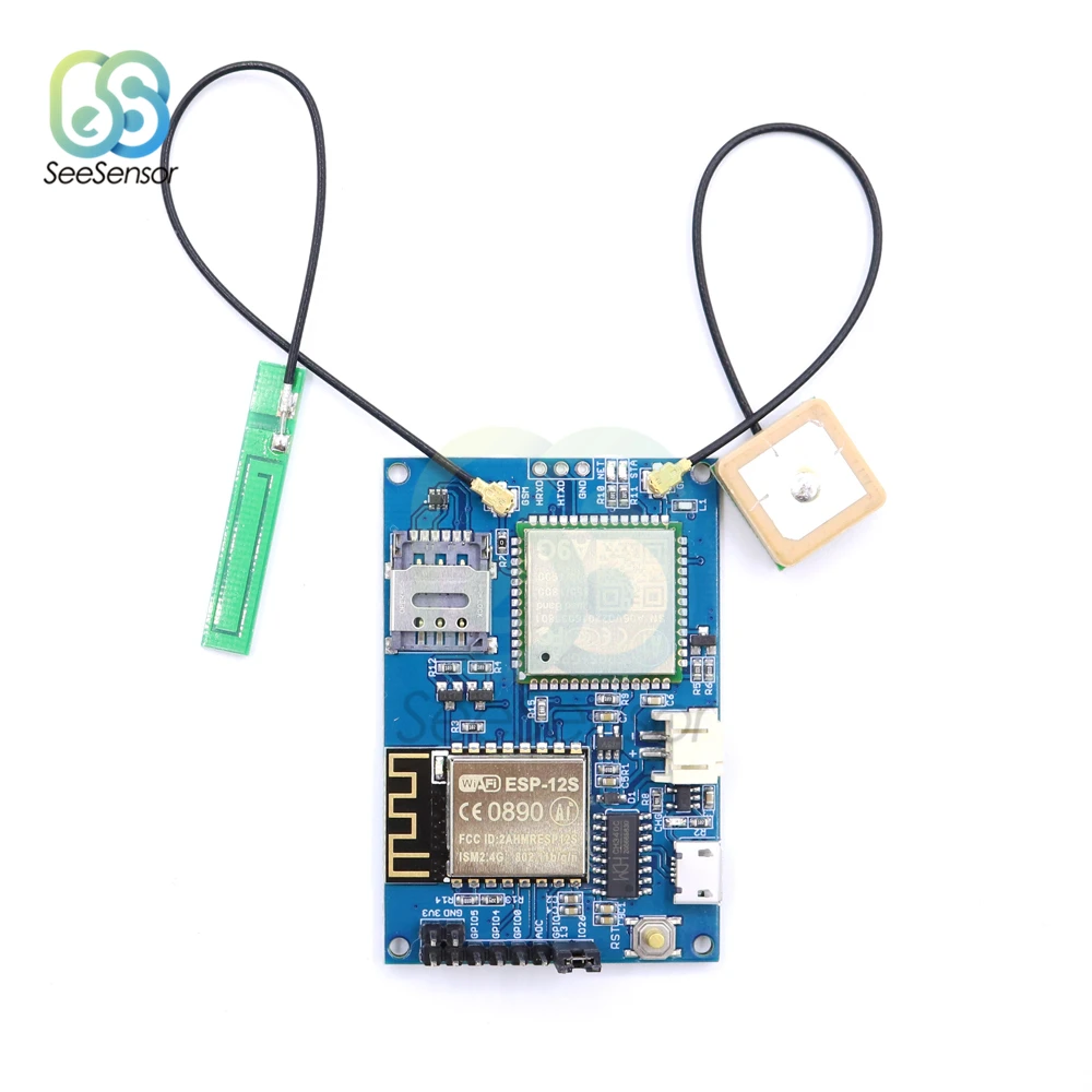ESP8266 ESP-12S A9G GSM GPRS+ gps IOT Node V1.0 модуль IOT макетная плата модуль сотовой связи с Wi-Fi gps отслеживанием