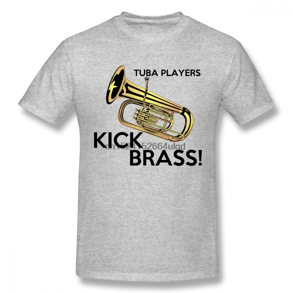 Brass Instrument Tuba T Shirt For Man Stylish Rock And Roll Tee | Мужская одежда