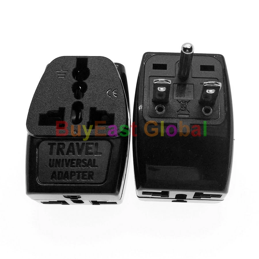 

US NEMA 6-15P 3-Way Multi Outlet Electrical Plug Adapter AC100~250V 10A Black Color