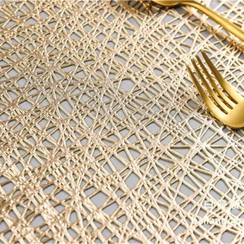 

Placemats Octagonal Hollow Waterproof Placemats for Dining Table Set of 10 Placemats Octagonal Non Slip for Kitchen and BBQ Tabl