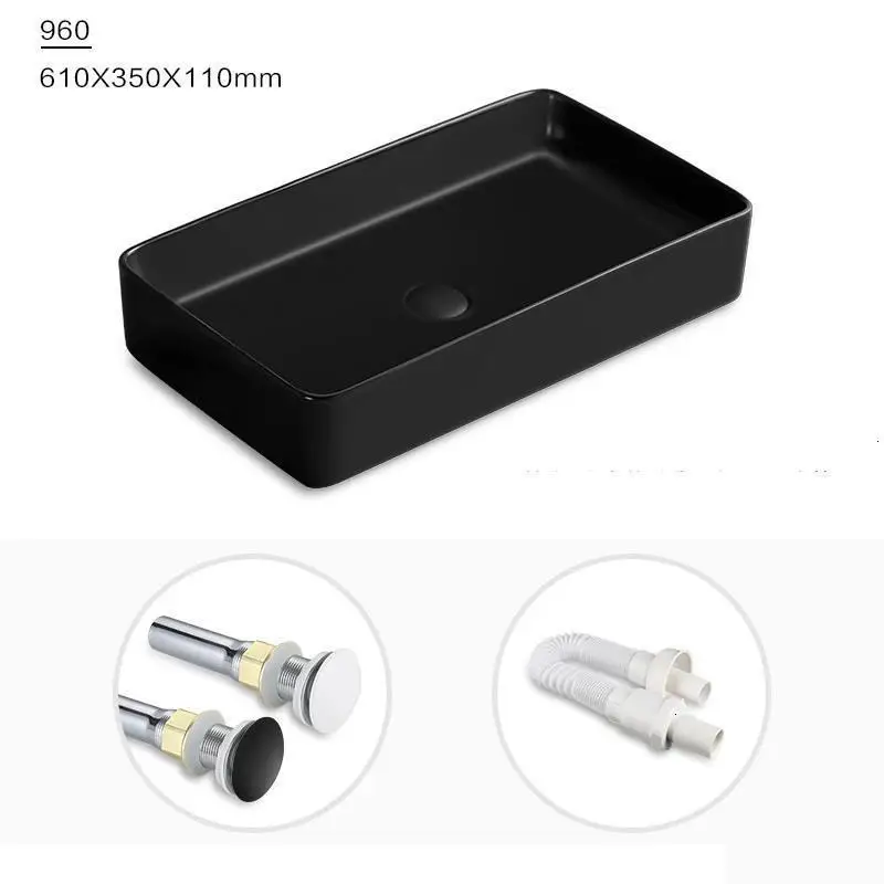 Banyo Waschtisch Salle Bain wastatel Black Da Appoggio Bagno De Mano Pia Para раковина для ванной комнаты Lavabo Cuba Banheiro умывальник