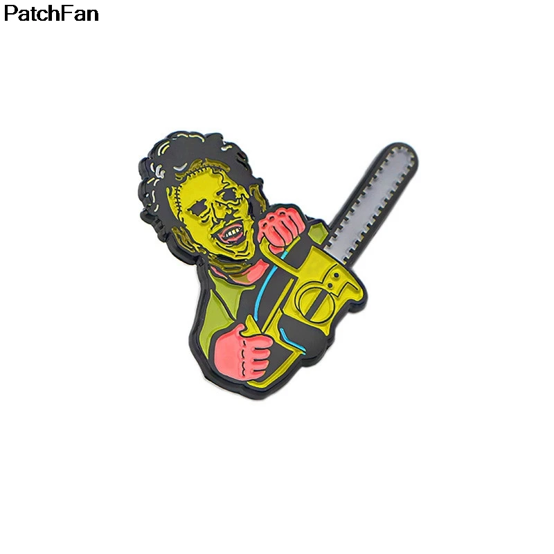 Patchfan пилы фильм триллер цинковые шпильки para рюкзак одежда медаль для сумки нашивка на рубашку броши для мужчин и женщин A2406