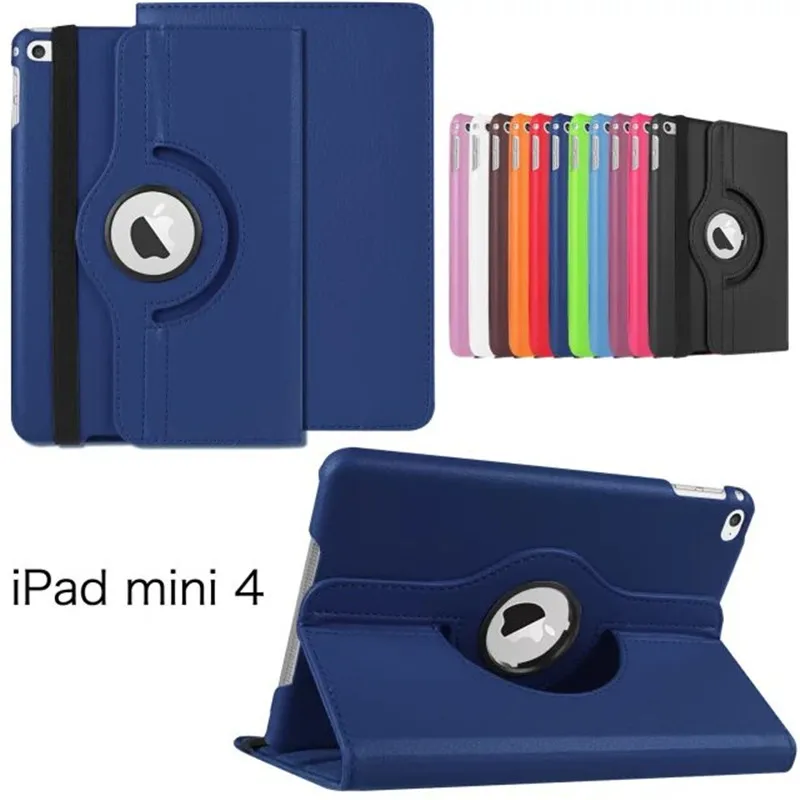 

Film + Pen + Leather Flip Folio Stand Shockproof Cover Case for ipad mini 4 case back Tablet Case Cover for ipad mini 4 cover