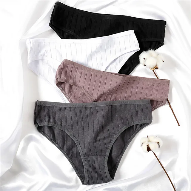 3pcs/lot cotton panties women stri