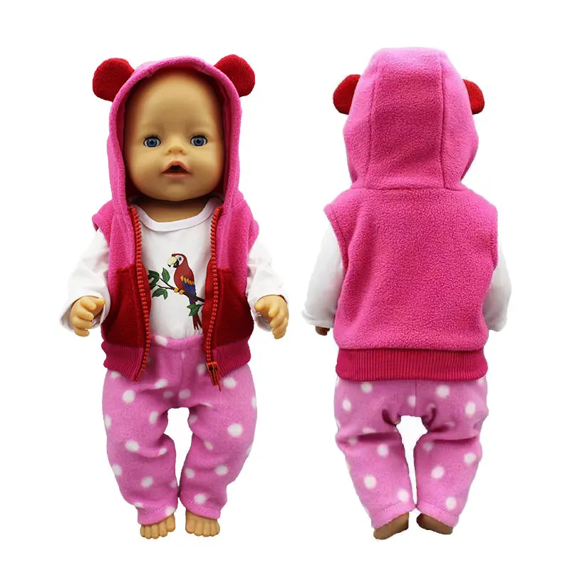 2020 New Cute frog Suits Fit For 43cm Baby Doll 17 Inch Reborn Baby Doll Clothes 11