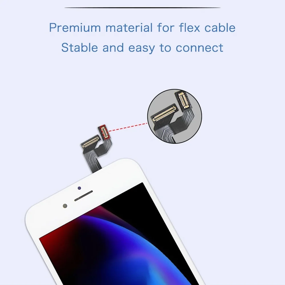 Pantalla LCD Replacement for iPhone 6 6S 7 7 Plus Screen 3D Touch Digitizer Assembly Display No Dead Pixel with Screwdrivers+Gif