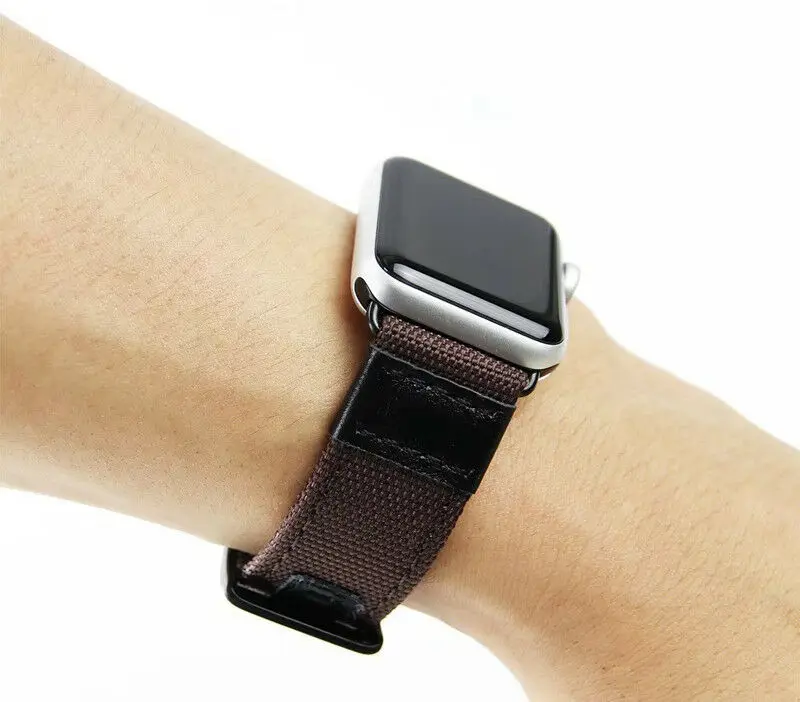 Мягким полотном, Замена кожаный спортивный ремешок+ часы наконечники для наручных часов iWatch Apple Watch/series4, версия 1, 2, 3, ремешок 38, 42 мм, версия 40 мм/44 мм - Цвет ремешка: Red