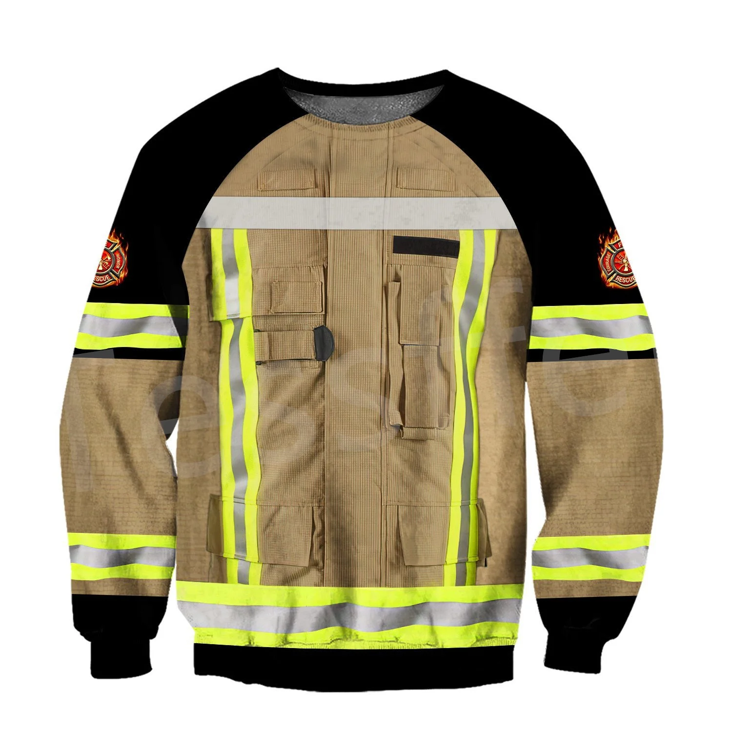 Tessffel Firefighter Suit Firemen Tracksuit 3DPrint Men/Women Long Sleeves Streetwear Casual Autunm Funny Hoodies X16