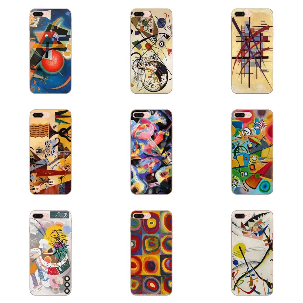 Прозрачные чехлы для смартфонов Wassily Kandinsky iPhone 11 Pro XS Max X 8 7 6s Plus 5 SE XR 2020 | Мобильные