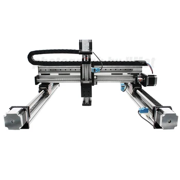 

Free shipping XYZ 3-Axis gantry robot linear stage cartesian robot CNC linear guide slide motion system Z axis 100mm