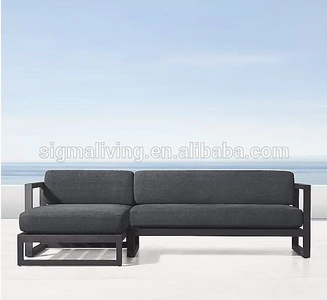 Новое поступление, современный дизайн, Классическая уличная мебель, превосходные материалы, алюминиевый диван-шезлонг, секционный