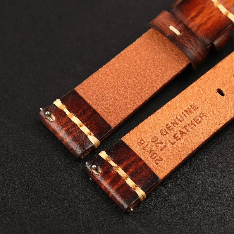 20 мм 22 мм 24 мм высококачественный ремешок из натуральной кожи с браслетом для часов Omega Seiko Mido