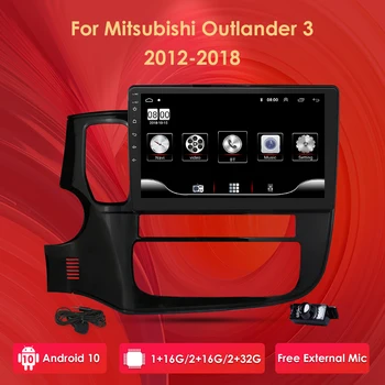 

Ossuret 2 Din Car Android 10 2Din Radio Car Multimedia Player For for Mitsubishi Outlander 3 2012-2018 SWC USB DTV OBD2 DAB WIFI