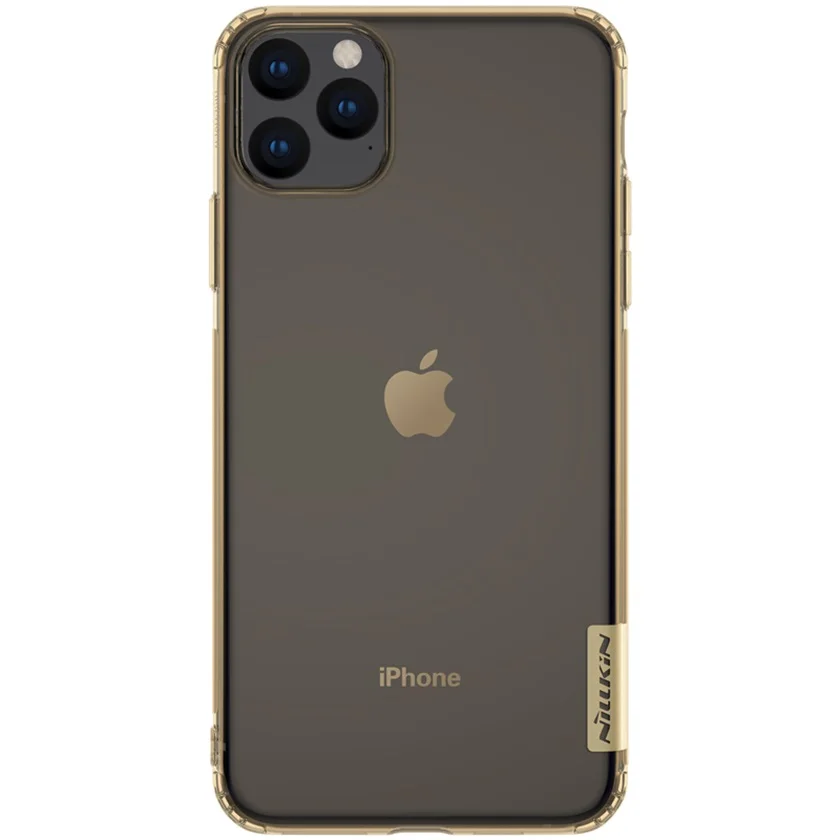 Чехол Nillkin для iPhone 11 Pro Max(5,8/6,1/6,5), Натуральный прозрачный мягкий кремний, TPU задняя крышка для iPhone11 Pro - Цвет: Brown