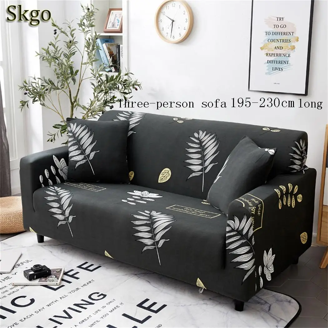 sofa cover 11 Кафе, гостиная, мягкое Современное покрывало для дивана, противоскользящий стрейч-протектор, напечатанный для дома, как на картинке 1-20 Dcor - Цвет: sofa cover 11
