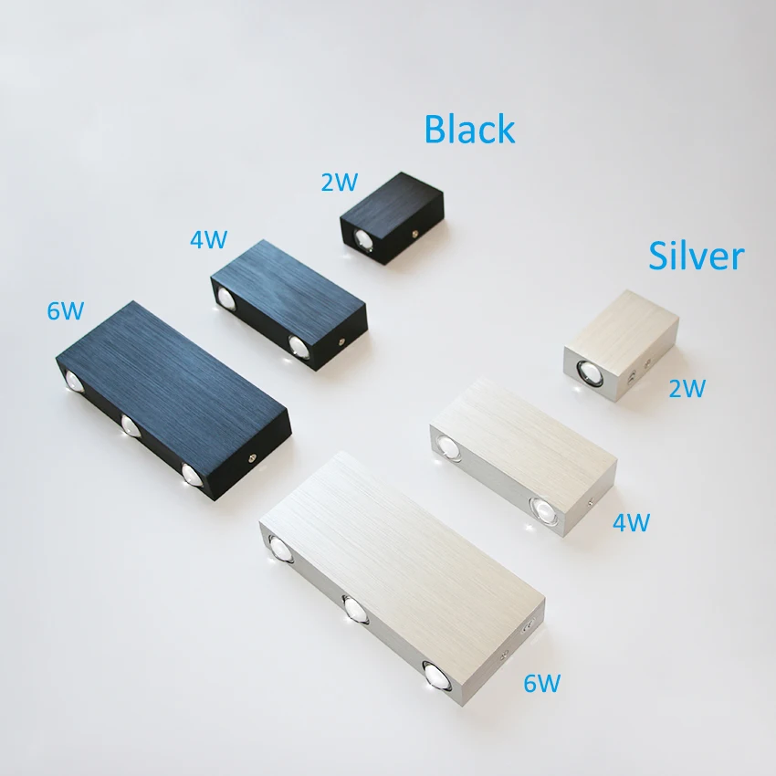 2W 4W 6W Indoor Wall Lamp Modern Minimalist Bedside Living Room Corridor Aisle Hotel Wall Light Square Aluminum Lighting Fixture led light led wall lamp wall light