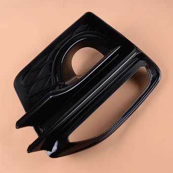 

beler ABS Black Car Front Right Fog Light Lamp Cover Frame Bezel 26x17.5 cm Fit for Infiniti Q50 Sport 2014 2015 2016 2017