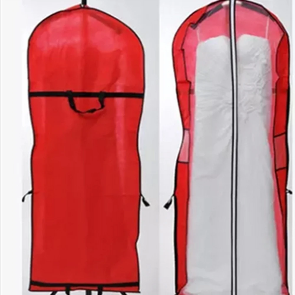 Zip Clothes Portable Dust-proof Bag Wedding Dress Breathable Protector Folding Robe Clothes With Cover Gown Long Storage