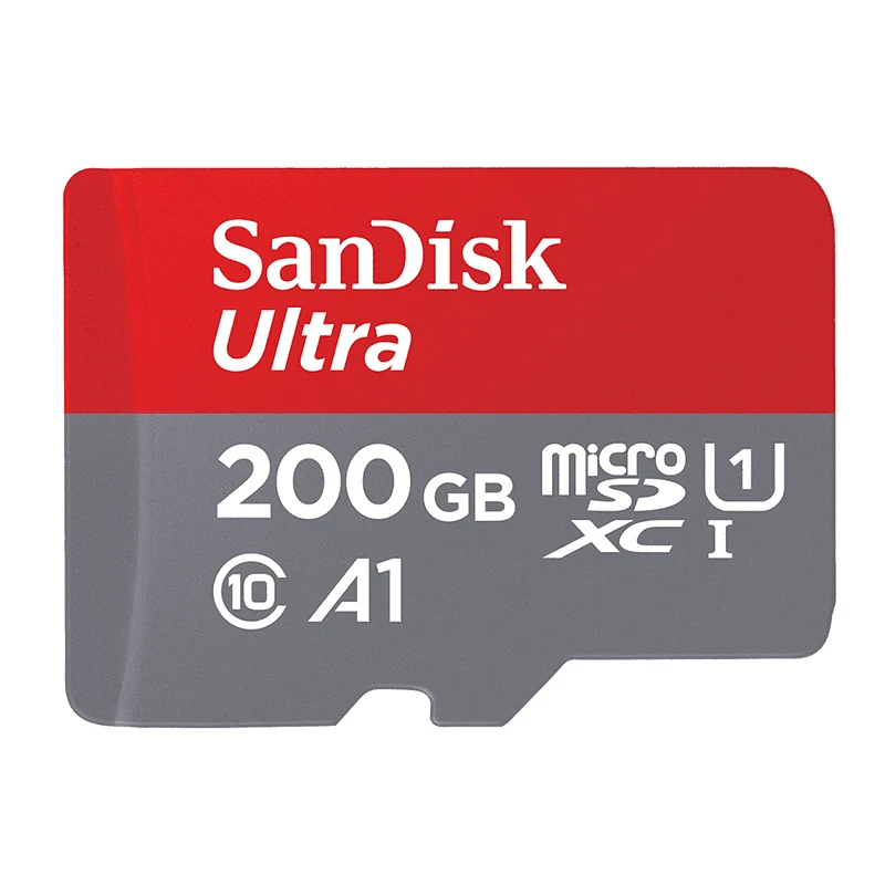 Sandisk Оригинальная карта памяти 16 ГБ 32 ГБ 64 Гб 128GB100mb/s UHS-I TF Micro SD карта класс 10 Ultra SDHC SDXC флэш-карта памяти - Емкость: SDQUNI-A1-200GB