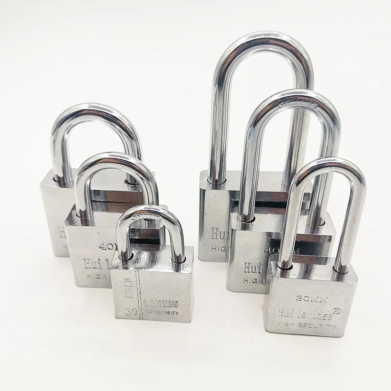 

Stainless Steel Padlock Cabinet Outdoor Lock Durable Use Heavy Duty High Security Solid Lock Door Gate Box Safety