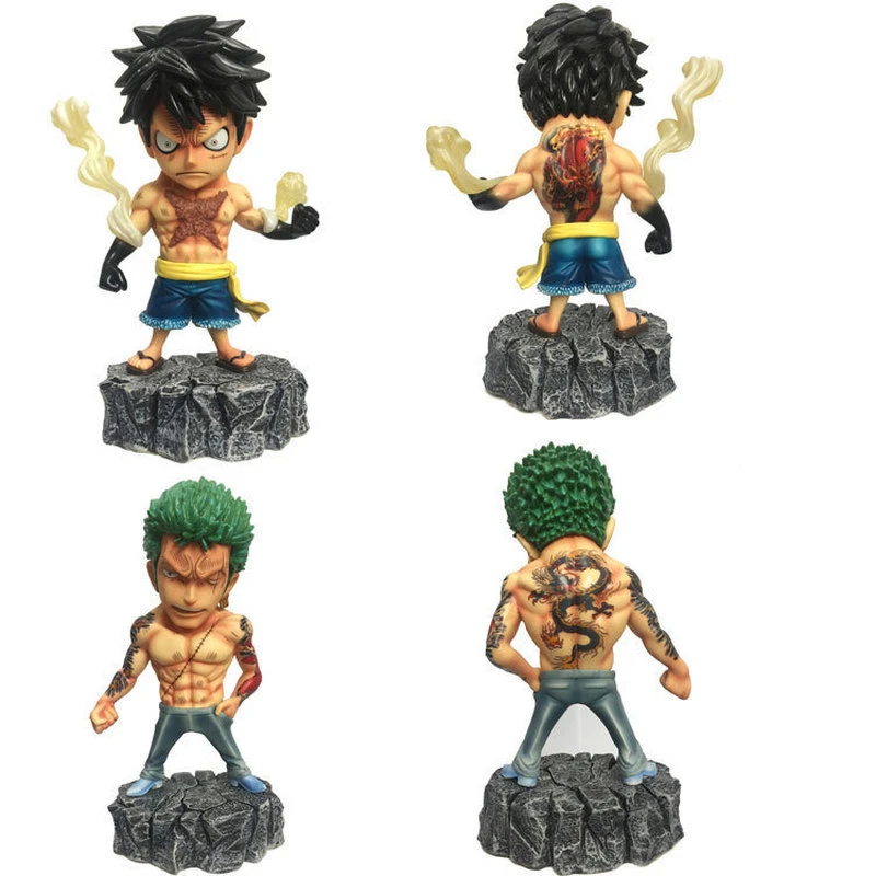 One Piece Gk Domineering Tattoo Monkey D Luffy Roronoa Zoro Sanji Boxed Classic Toys Action Figures Dolls Children S Gifts Toy Action Figures Aliexpress