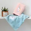 1/2/3PCS Towel Set Cotton Unicorn Towel Bath Towel Cute Cartoon Thickened Face Shower Towel Set Soft Blue Pink 70x140cm 4