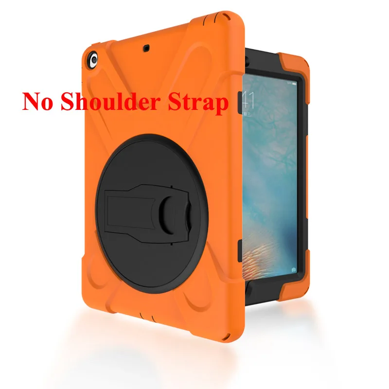 Для iPad Air 1 iPad 5 A1474, A1475, A1476, чехол для планшета, детская безопасная прочная сверхмощная Противоударная вращающаяся подставка защитный чехол - Цвет: Оранжевый