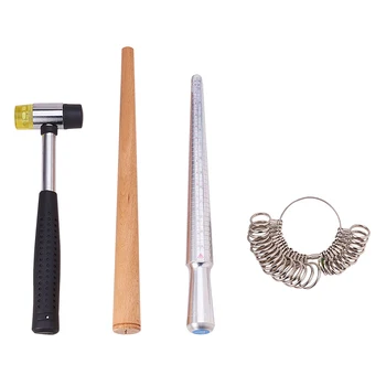 

Ring Sizer Gauge Mandrel Finger Sizing Measure Stick Jewelry Making Tools
