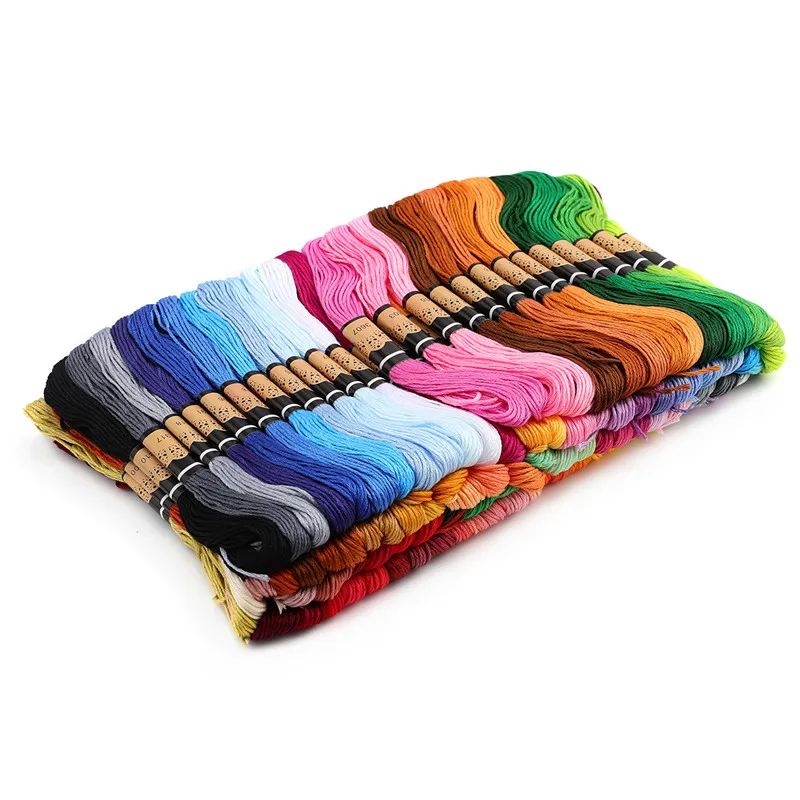 Fil à Broder Pastel – 52 écheveaux De 8 M, 26 Couleurs Assorties – 100% Coton Mercerisé, Pour Broderie Et Bracelets Brésiliens