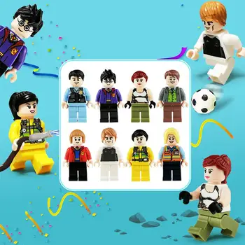 

48PCS Cartoon Doll City Professional Building Blocks For Children