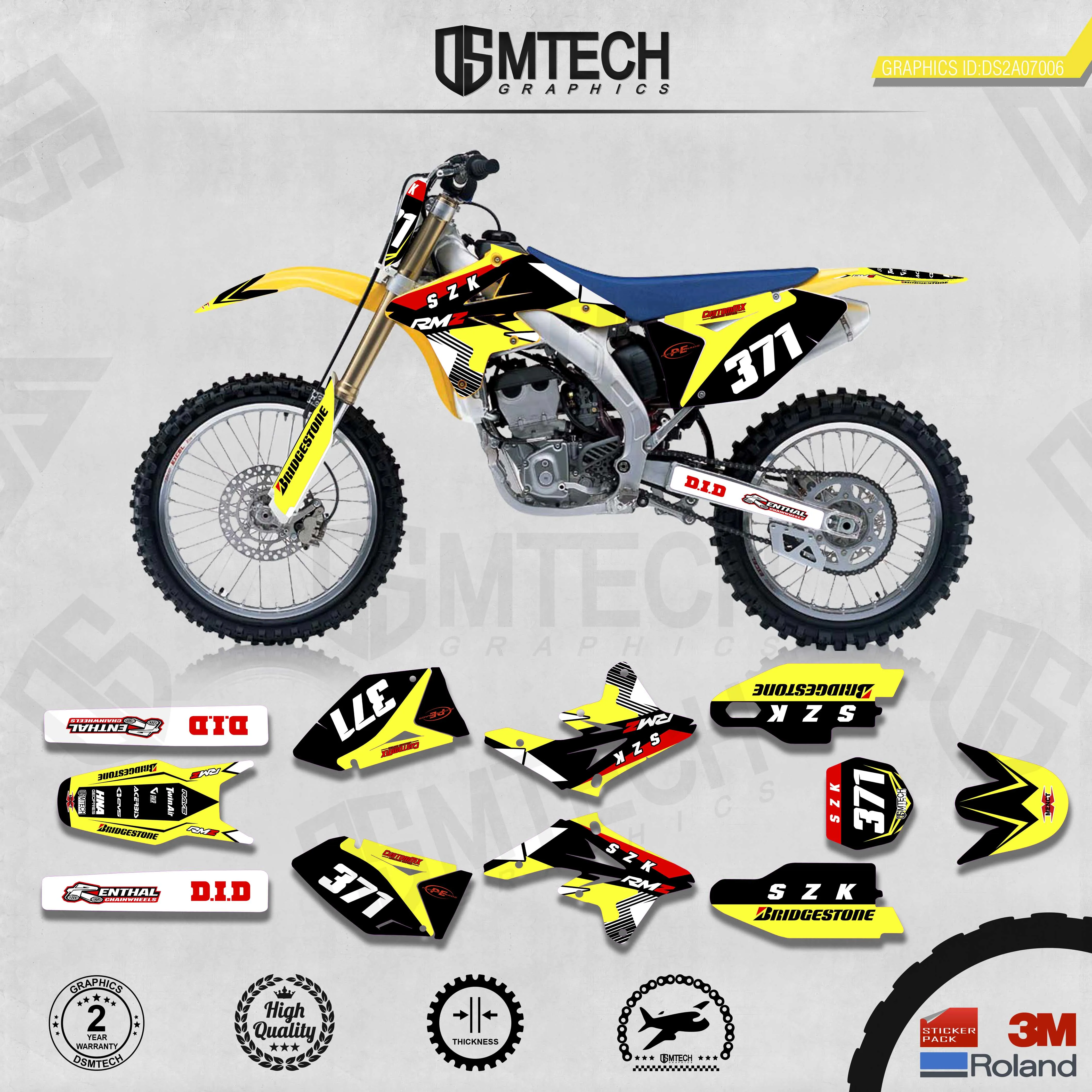 DSMTECH    ׷  Decals 3M   ƼĿ Ű 2007-2009 RMZ250 006