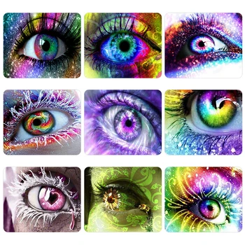 

Diamond painting handmade DIY acrylic diamond classic eyes modern artist home decoration hanging painting 2020 new cross stitch.