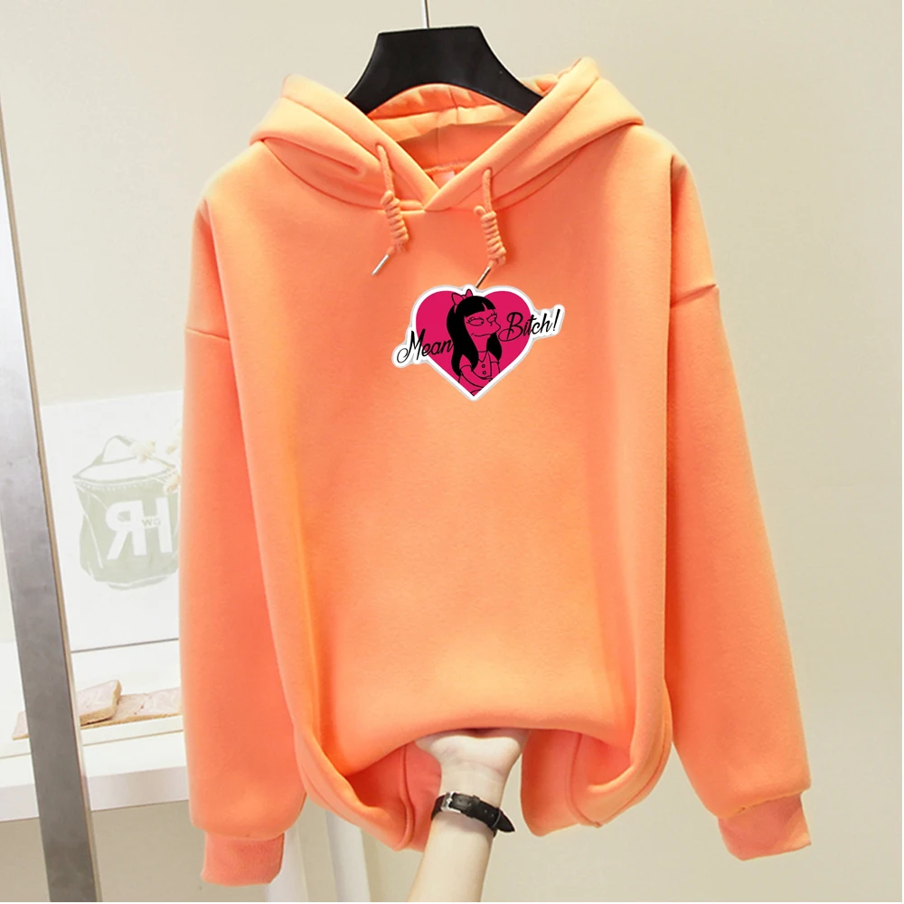 Women Hoodies Sweatshirts Ladies Autumn Winter Funny Graphic Letter Print Hoody Long Sleeve Hoodie Pullover Tops Kpop Hoodie