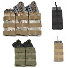 Airsoft Molle Тактический военный Molle жилет клип один двойной тройной M4 AR 5,56. 223 Mag подсумок сумка Охотничьи аксессуары