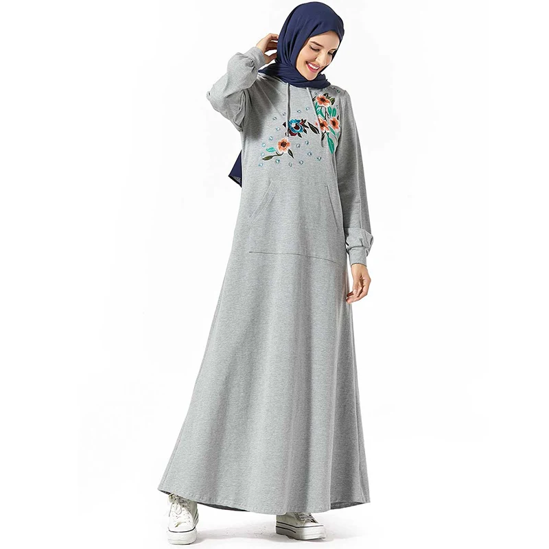 Толстовка Abaya Дубайский хиджаб мусульманское платье Abayas мусульманская одежда
