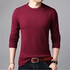 Spring And Autumn Men's Pullovers Solid Color Thin Sweater Men Simple Style O-neck Thin Male Clothing Underwear 4
