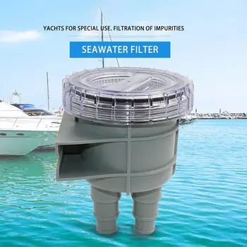 

New Marine Engine Seawater Filter Drain Pump Sea Water Filter Piping System Boat Intake Multi-interface Durable Sea Water Filter